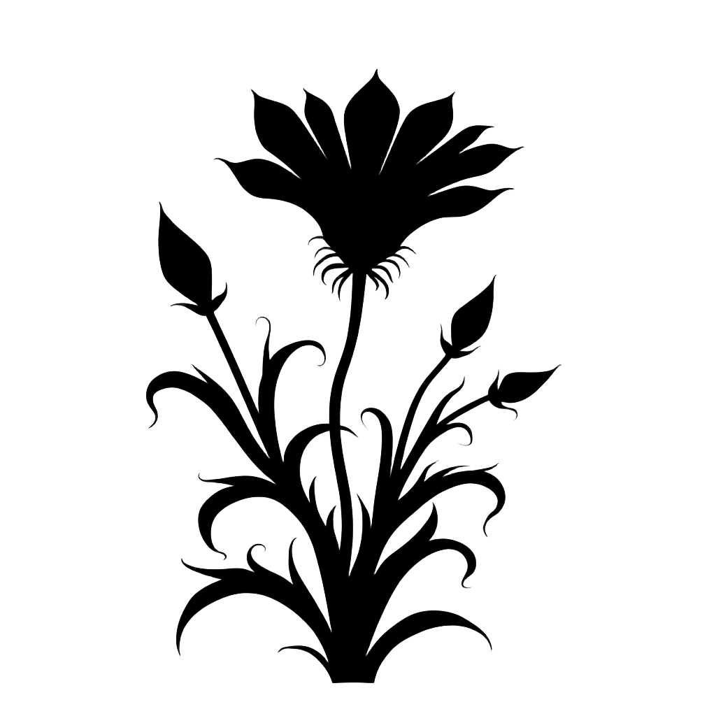 Floral Silhouette Design